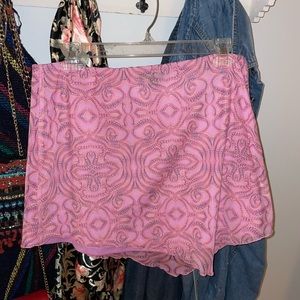 pink asymmetrical skirt